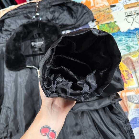 Tact Squad Advance Auto Parts Jacket XL Black Insulated‎ Faux Fur Collar Hood - Picture 12 of 16